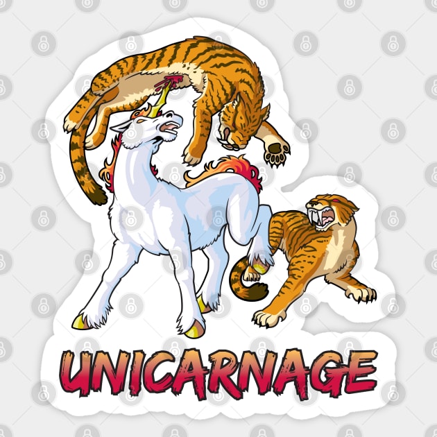 Unicarnage Sticker by GiveNoFox